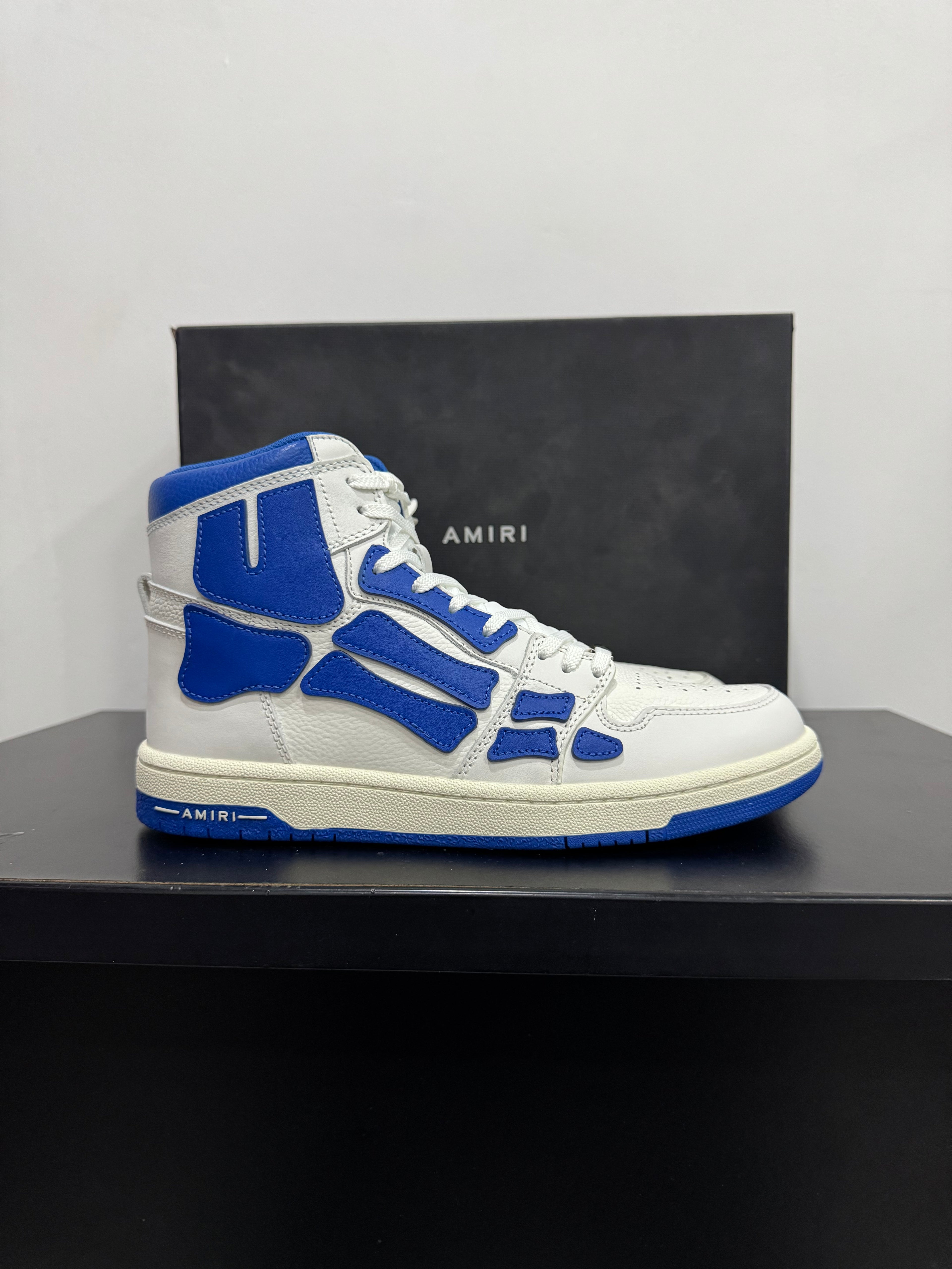 AMIRI Skeleton High Blue White