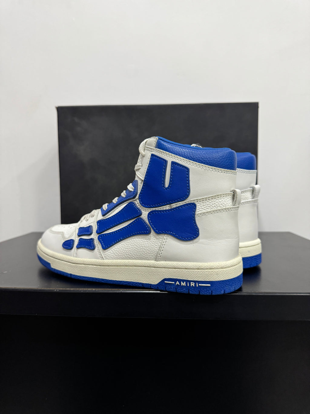 AMIRI Skeleton High Blue White