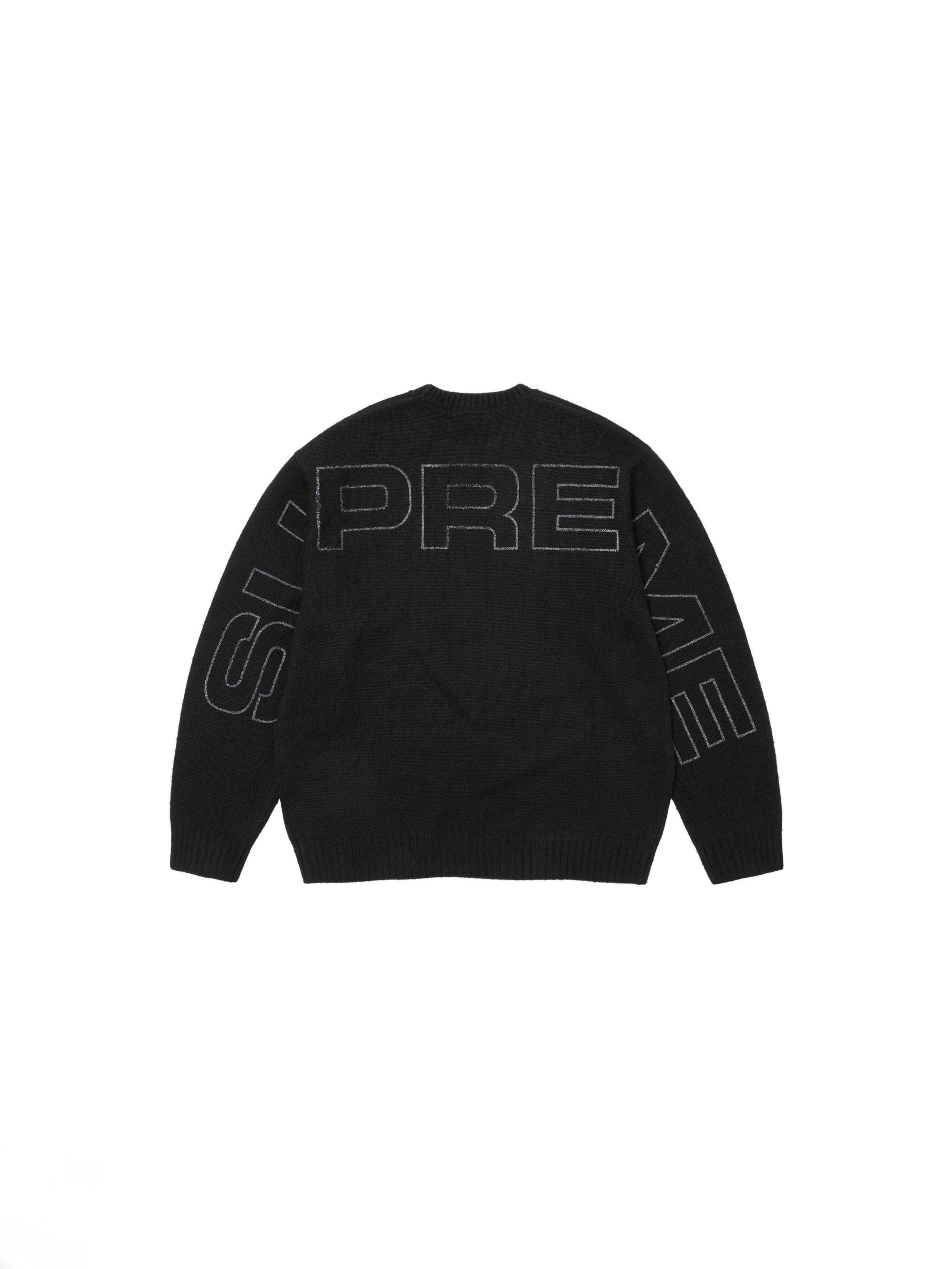 Supreme pilled sweater Black Stone