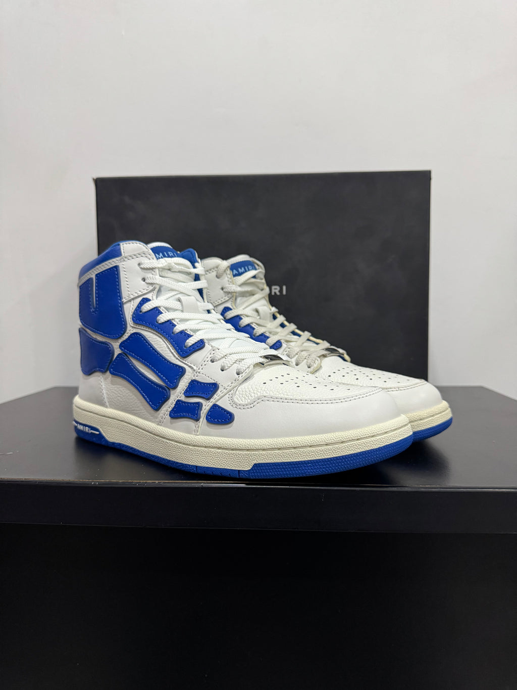 AMIRI Skeleton High Blue White