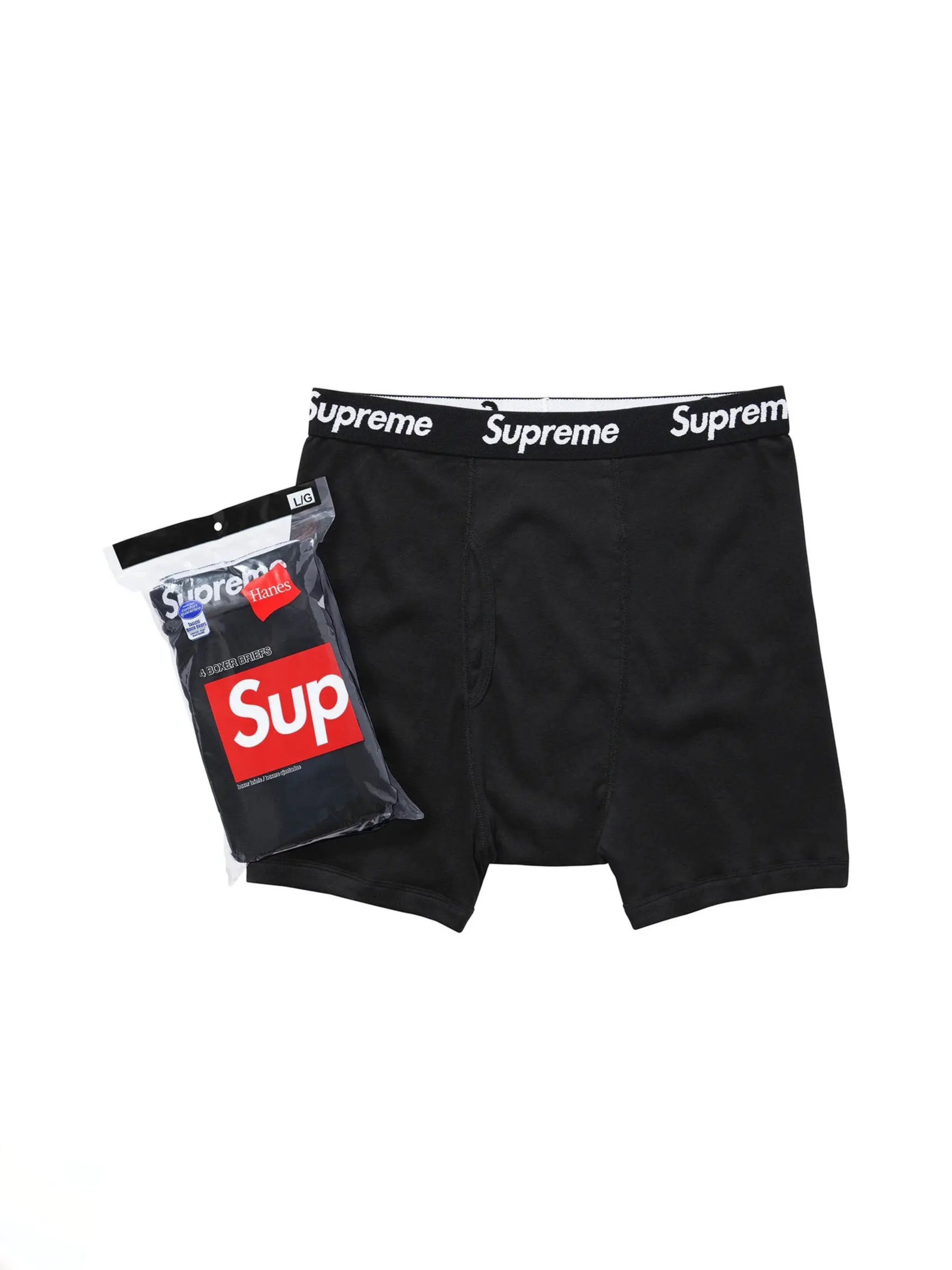 Supreme Boxers Black 4pz